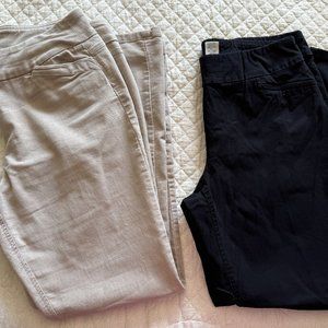 Westbound Ankle Pants - 2 pair size 14 Long 14L Inseams 29-1/2" and 28-1/2"